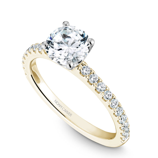 Noam Carver White Gold Diamond Engagement Ring Setting (0.31 CTW)