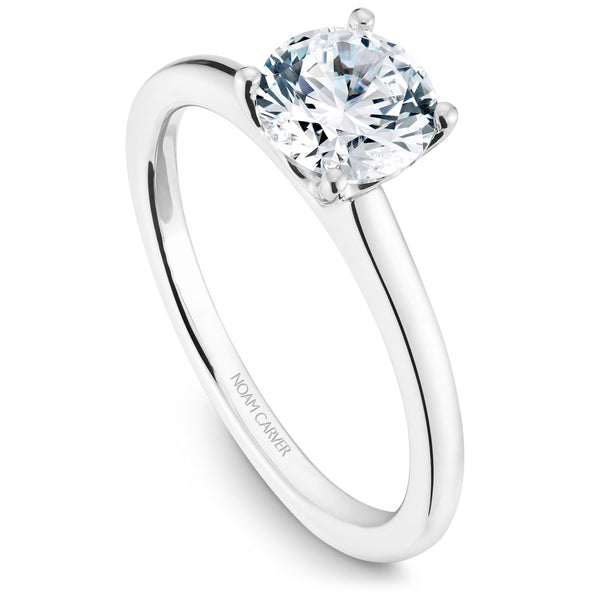 Noam Carver White Gold Solitaire Engagement Ring Setting