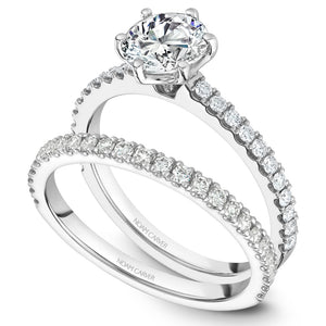 Noam Carver White Gold 6-Prong Diamond Engagement Ring Setting (0.28 CTW)