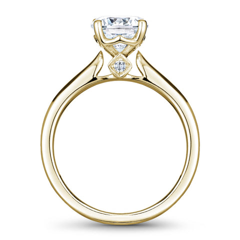 Noam Carver Yellow Gold Solitaire Engagement Ring Setting (0.02 CTW)