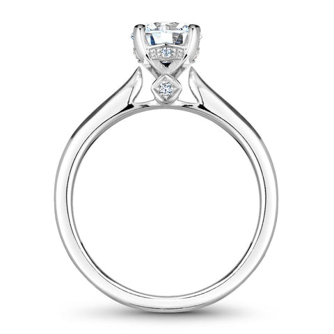 Noam Carver White Gold Solitaire Engagement Ring Setting (0.04 CTW)