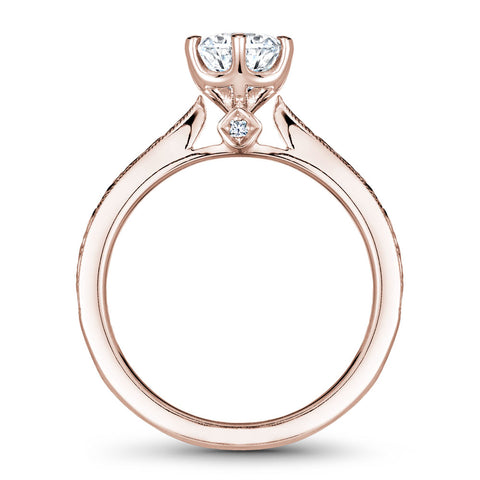 Noam Carver Rose Gold 6 Prong Engagement Ring (0.02 CTW)