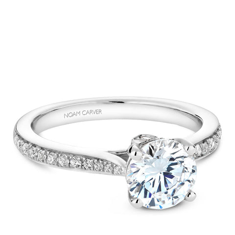 Noam Carver White Gold Diamond Engagement Ring (0.23 CTW)