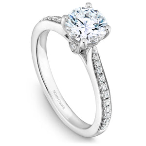 Noam Carver White Gold Diamond Engagement Ring Setting (0.23 CTW)