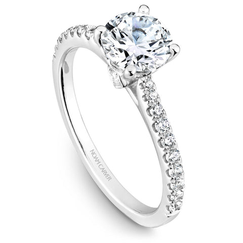 Noam Carver White Gold Diamond Engagement Ring (0.38 CTW)