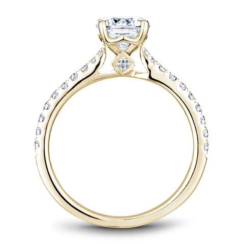 Noam Carver Yellow Gold Diamond Engagement Ring Setting (0.27 CTW)