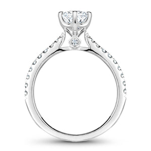 Noam Carver White Gold 6-Prong Diamond Engagement Ring (0.27 CTW)