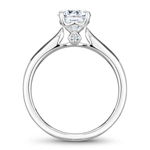 Noam Carver White Gold Solitaire Engagement Ring Setting (0.02 CTW)