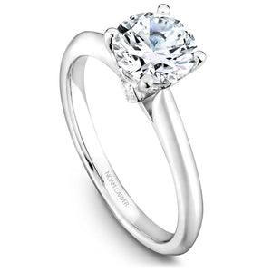 Noam Carver White Gold Solitaire Engagement Ring Setting (0.02 CTW)