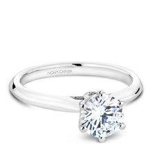 Load image into Gallery viewer, Noam Carver White Gold 6-Prong Diamond Engagement Ring (0.02 CTW)