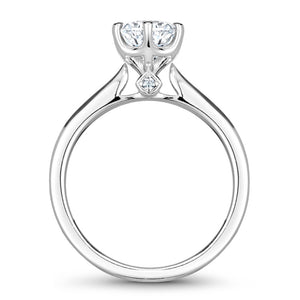 Noam Carver White Gold 6-Prong Diamond Engagement Ring (0.02 CTW)