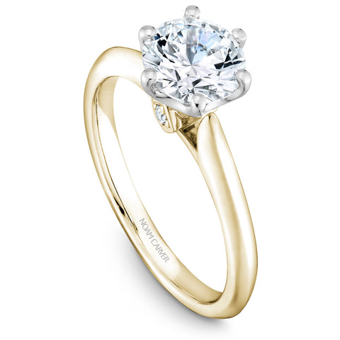 Noam Carver Yellow Gold 6-Prong Diamond Engagement Ring Setting  (0.02 CTW)