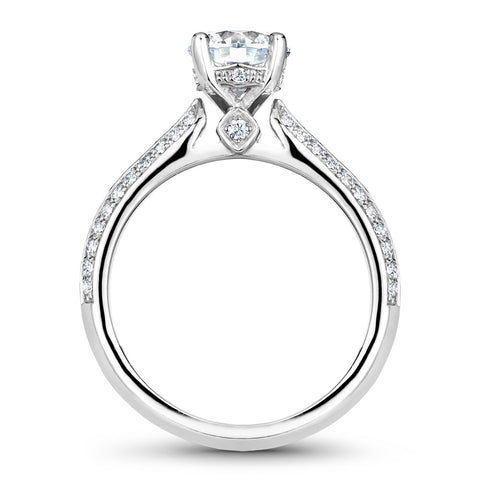 Noam Carver White Gold Knife Edge Diamond Engagement Ring Setting (0.40 CTW)