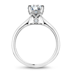 Noam Carver White Gold Channel Set Diamond Engagement Ring (0.27 CTW)