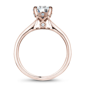Noam Carver Rose Gold Channel Set Diamond Engagement Ring (0.27 CTW)