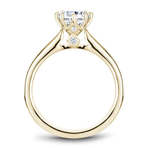 Noam Carver Yellow Gold 8-Prong Channel Set Diamond Engagement Ring Setting  (0.25 CTW)