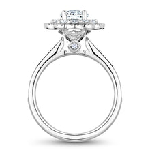 Load image into Gallery viewer, Noam Carver White Gold Floral Double Halo Engagement Ring (0.81 CTW)