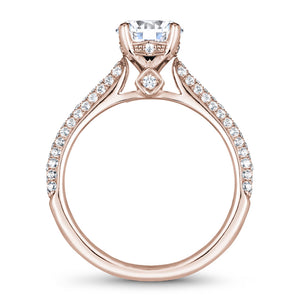 Noam Carver Rose Gold Pave Diamond Engagement Ring (0.46 CTW)
