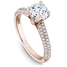 Load image into Gallery viewer, Noam Carver Rose Gold Pave Diamond Engagement Ring (0.46 CTW)