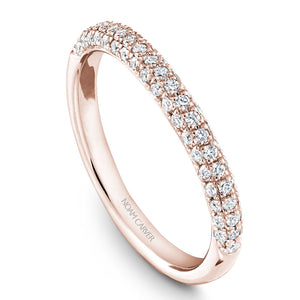 Noam Carver Rose Gold Vintage Diamond Engagement Ring with Double Halo (1.38 CTW)