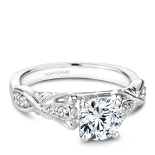 Load image into Gallery viewer, Noam Carver White Gold Vintage Diamond Engagement Ring (0.15 CTW)