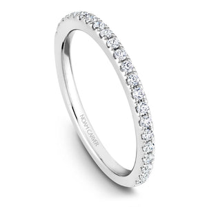 Noam Carver White Gold and Diamond Split Shank Engagement Ring (0.16 CTW)