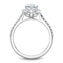 Load image into Gallery viewer, Noam Carver White Gold Diamond Engagement Ring with Pear Center Stone and Halo (0.39 CTW)