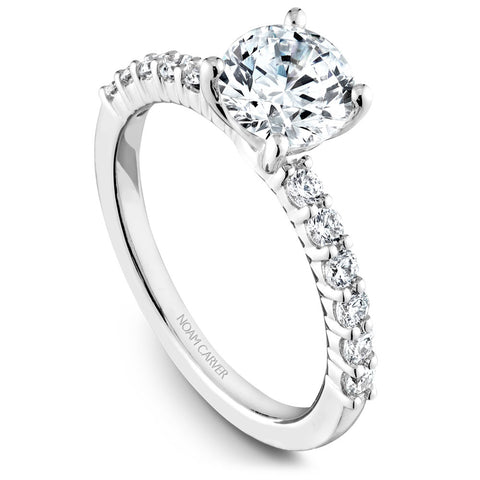 Noam Carver White Gold Diamond Engagement Ring (0.37 CTW)