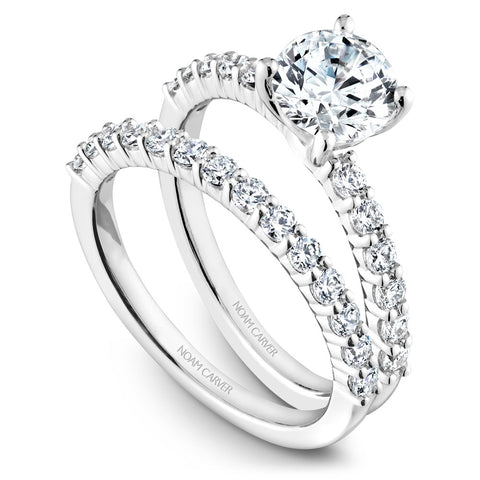 Noam Carver White Gold Diamond Engagement Ring (0.37 CTW)