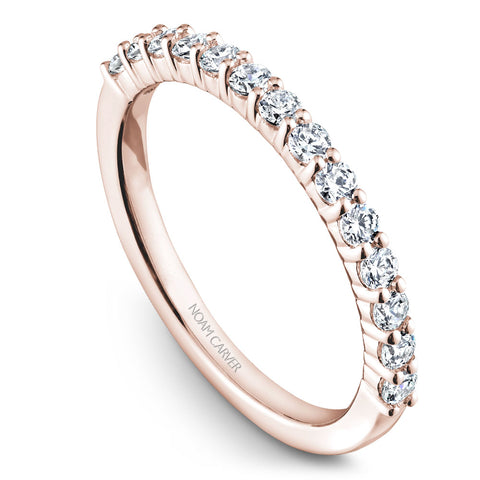 Noam Carver Rose Gold Diamond Engagement Ring Setting (0.37 CTW)