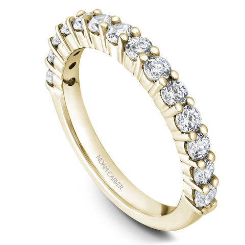 Noam Carver Yellow Gold Shared Prong Diamond Engagement Ring Setting (0.72 CTW)