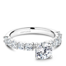 Load image into Gallery viewer, Noam Carver White Gold Shared Prong Diamond Engagement Ring (0.91 CTW)