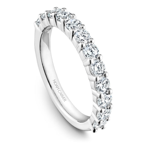 Noam Carver White Gold Shared Prong Diamond Engagement Ring Setting (0.91 CTW)