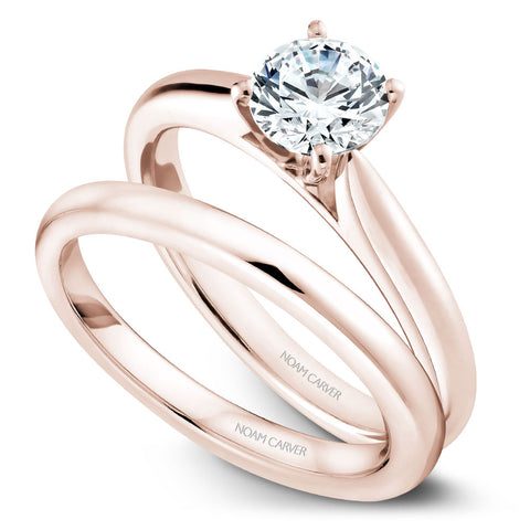 Noam Carver Rose Gold Solitaire Engagement Ring