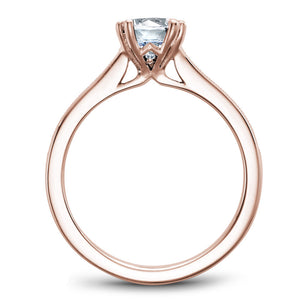 Noam Carver Rose Gold Channel Set Diamond Engagement Ring Setting (0.24 CTW)