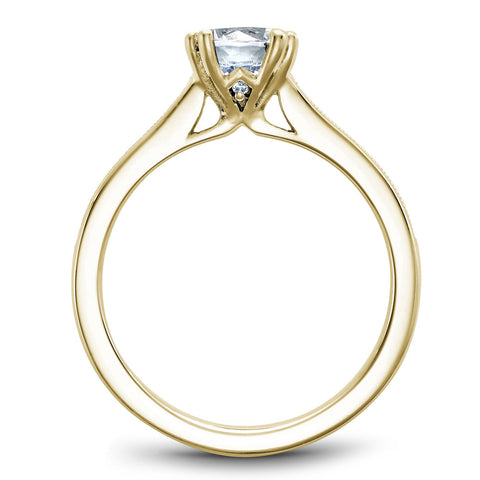 Noam Carver Yellow Gold Channel Set Diamond Engagement Ring Setting (0.24 CTW)