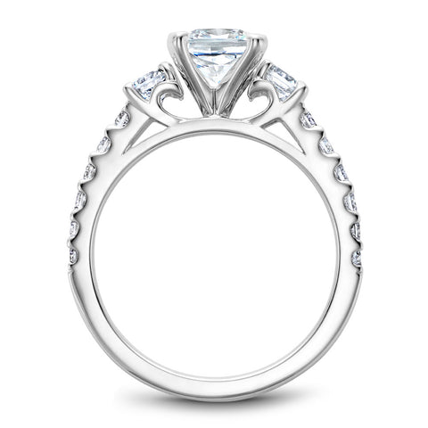 Noam Carver White Gold 3-Stone Diamond Engagement Ring (0.70 CTW)
