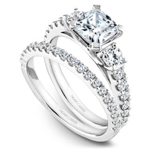 Load image into Gallery viewer, Noam Carver White Gold 3-Stone Diamond Engagement Ring (0.70 CTW)