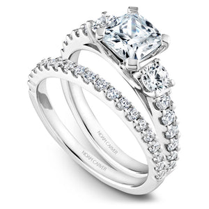 Noam Carver White Gold 3-Stone Diamond Engagement Ring (0.70 CTW)