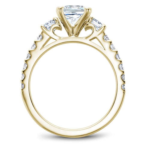 Noam Carver Yellow Gold 3-Stone Diamond Engagement Ring (0.70 CTW)