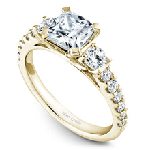 Load image into Gallery viewer, Noam Carver Yellow Gold 3-Stone Diamond Engagement Ring (0.70 CTW)
