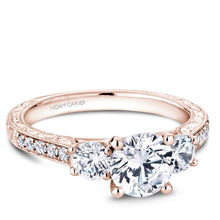 Load image into Gallery viewer, Noam Carver Rose Gold 3-Stone Diamond Engagement Ring (0.66 CTW)
