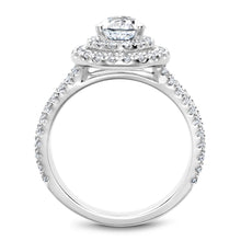 Load image into Gallery viewer, Noam Carver White Gold Split Shank Pear Diamond Engagement Ring with Double Halo (0.89 CTW)