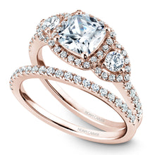 Load image into Gallery viewer, Noam Carver Rose Gold 3-Stone Diamond Engagement Ring (0.51 CTW)