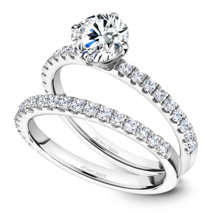 Noam Carver White Gold Diamond Engagement Ring Setting (0.28 CTW)