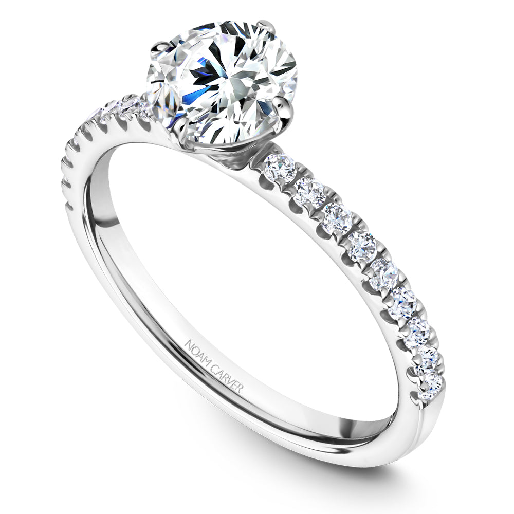 Noam Carver White Gold Diamond Engagement Ring (0.28 CTW)