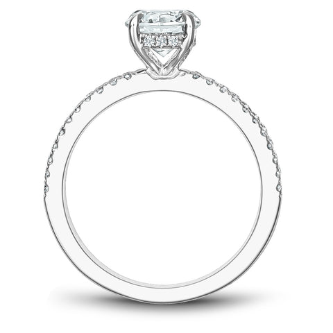 Noam Carver White Gold Split Shank Diamond Engagement Ring Setting (0.31 CTW)