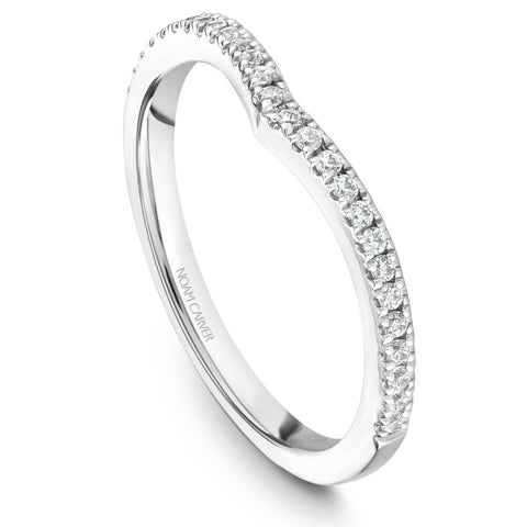 Noam Carver White Gold Split Shank Diamond Engagement Ring Setting (0.31 CTW)