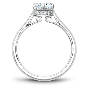 Noam Carver White Gold 6-Prong Solitaire Engagement Ring (0.07 CTW)
