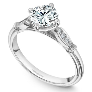 Noam Carver White Gold Vintage Diamond Engagement Ring (0.06 CTW)